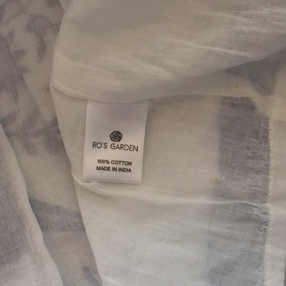 NWT Ro’s Garden Tiffany Rene blue block print mini dress - Picture 14 of 15